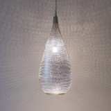 HANGING LAMP DROP FLSK SILVERPLATED 60 - HANGING LAMPS